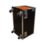 Road case for microphone stands